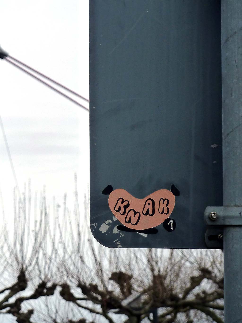 Streetart mit der Wurst