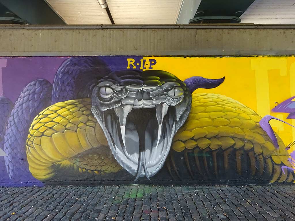Koby Bryant Black Mamba Graffiti in Frankfurt