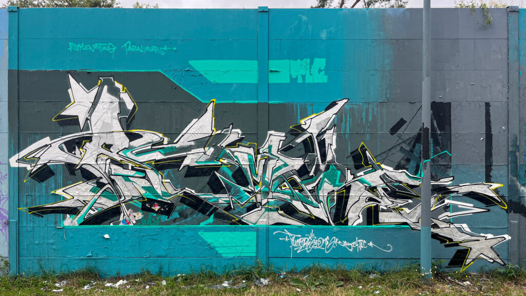 Bunt gestaltete Wände bei der Lincoln Wall Jam 2025 in Darmstadt