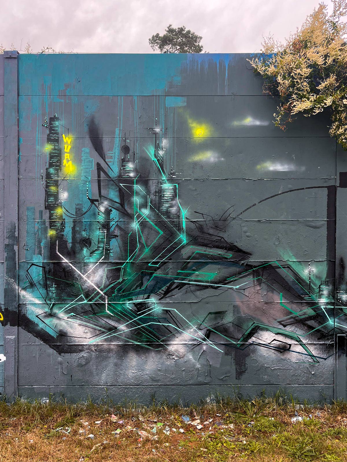 Bunt gestaltete Wände bei der Lincoln Wall Jam 2025 in Darmstadt