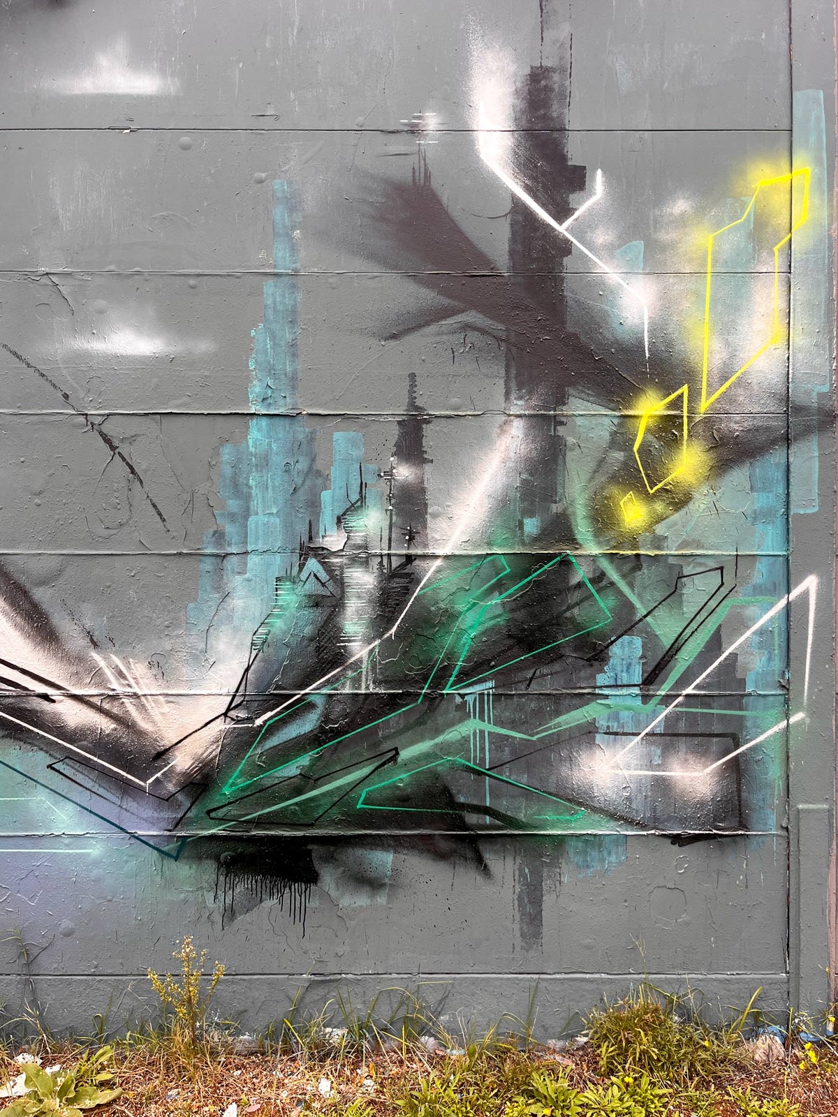 Bunt gestaltete Wände bei der Lincoln Wall Jam 2025 in Darmstadt