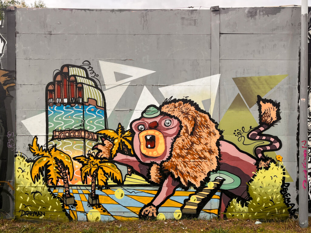 Bunt gestaltete Wände bei der Lincoln Wall Jam 2025 in Darmstadt