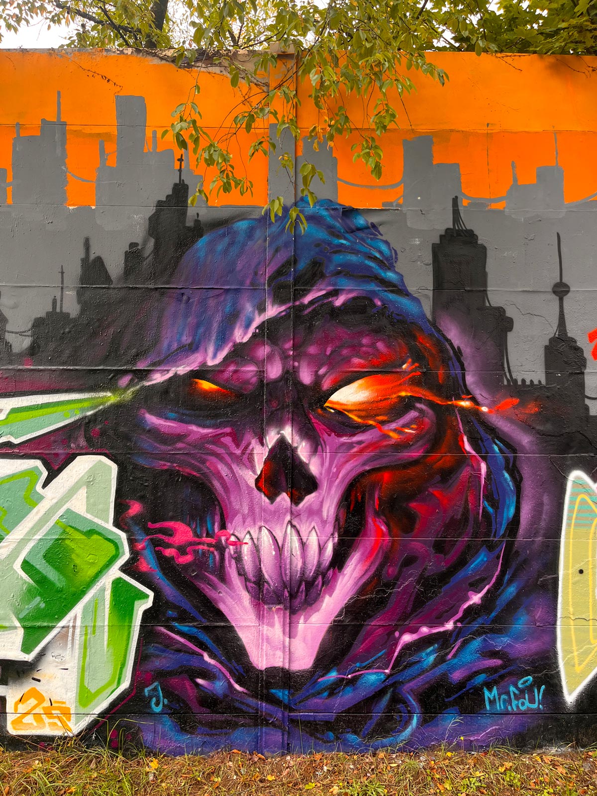 Bunt gestaltete Wände bei der Lincoln Wall Jam 2025 in Darmstadt