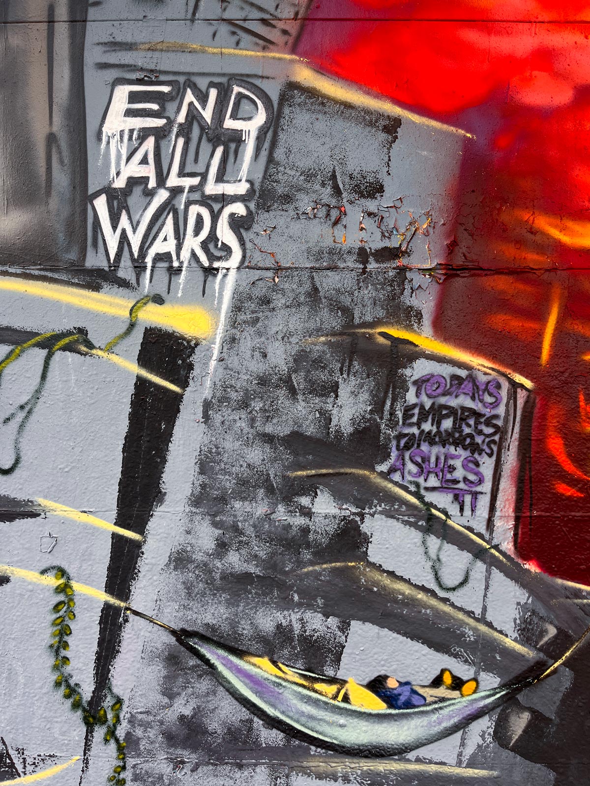 Bunt gestaltete Wände bei der Lincoln Wall Jam 2025 in Darmstadt