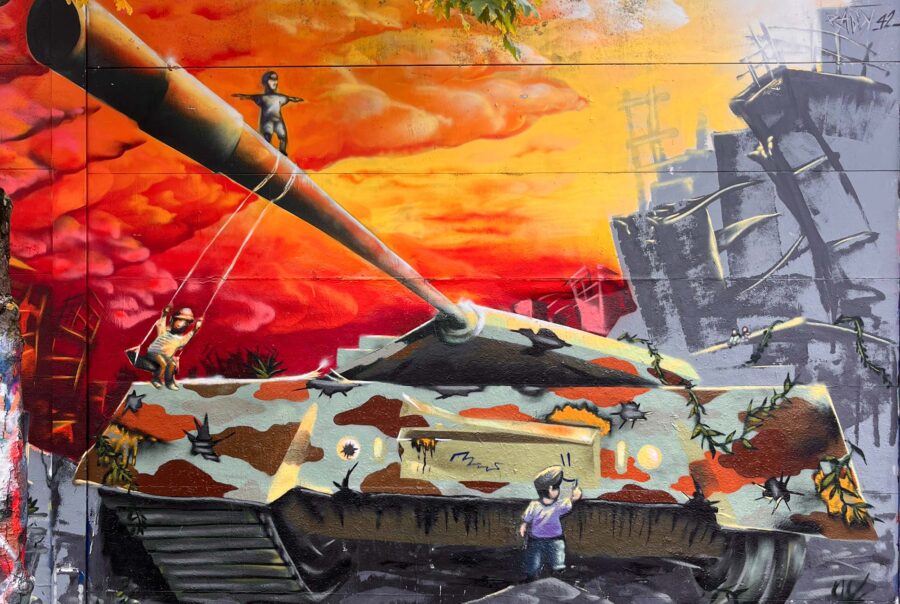 Bunt gestaltete Wände bei der Lincoln Wall Jam 2025 in Darmstadt