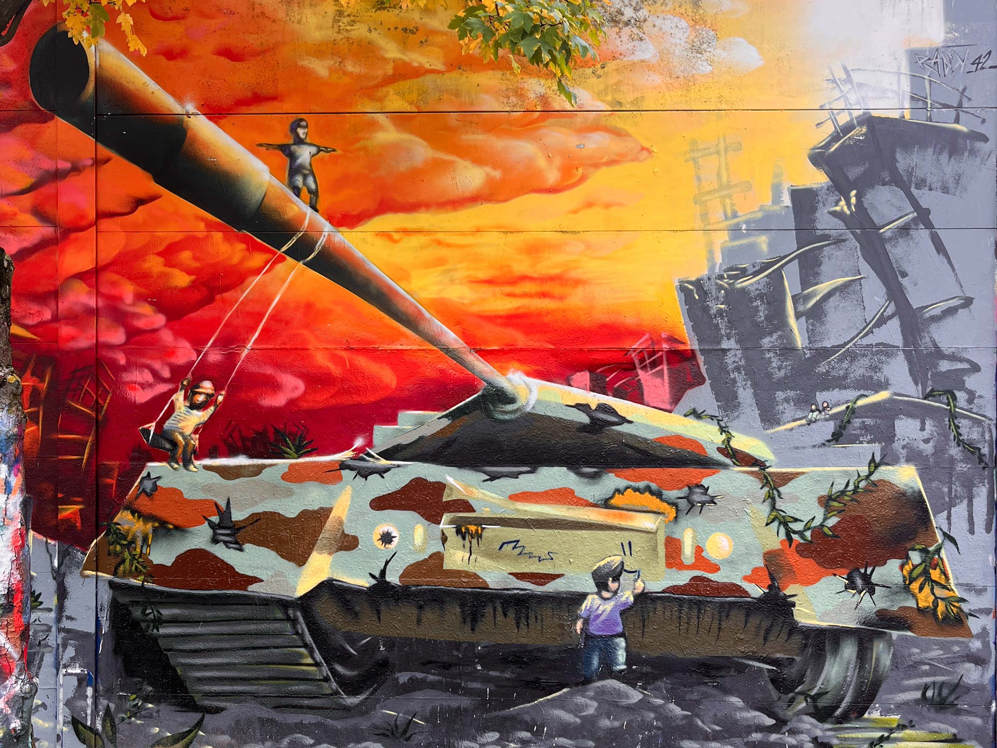 Bunt gestaltete Wände bei der Lincoln Wall Jam 2025 in Darmstadt