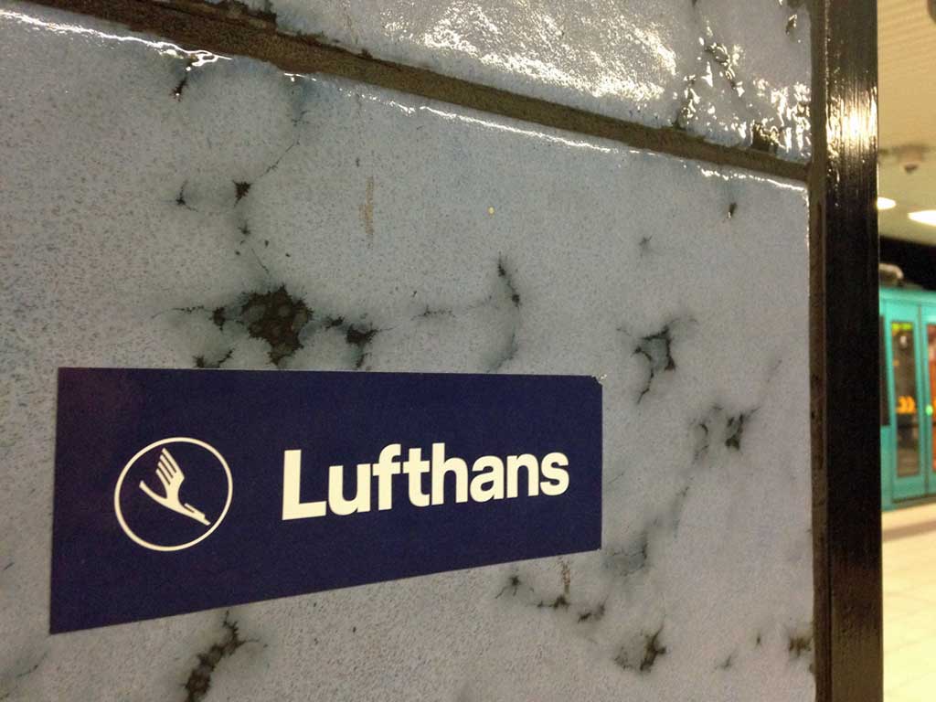 Lufthans-Aufkleber