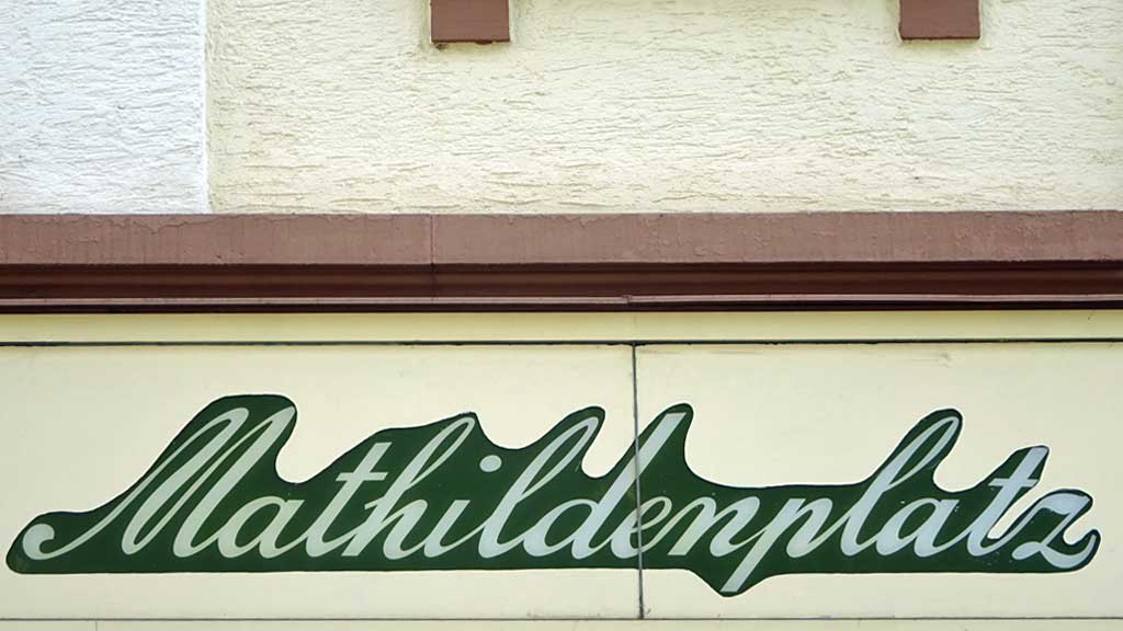 Typografie in Offenbach - Mathildenplatz