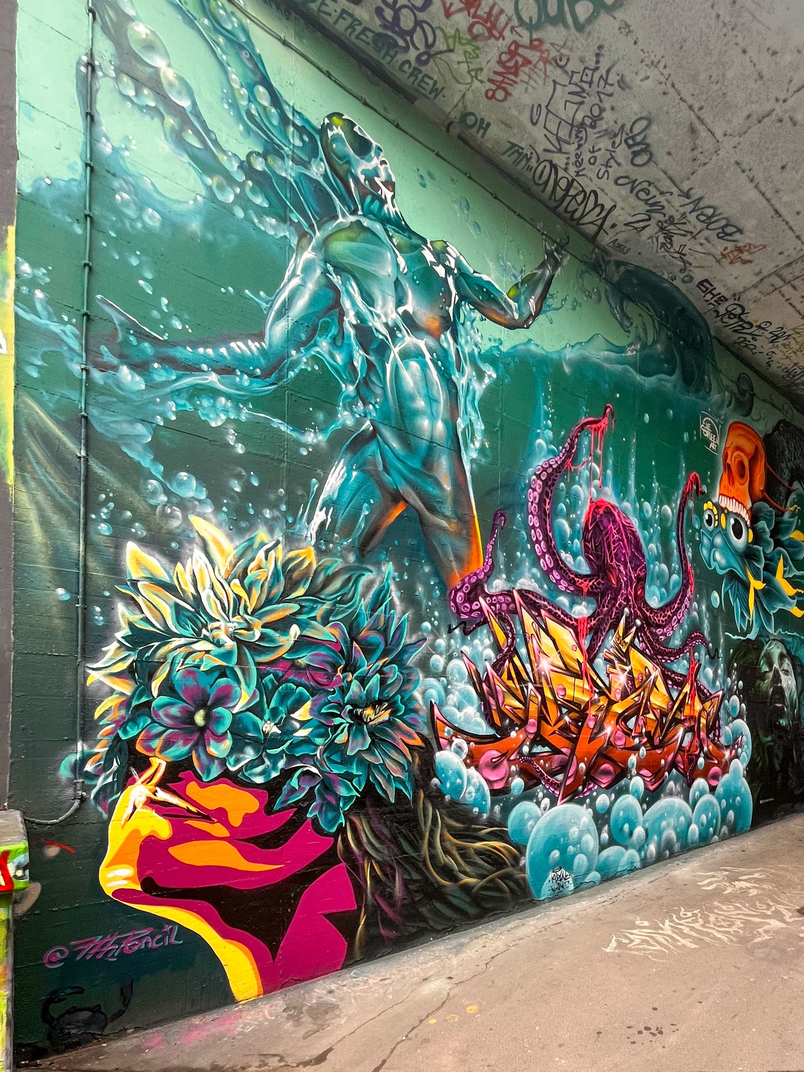 Underwater World Wall at Int. Meeting of Styles 2025 in Wiesbaden (Germany)