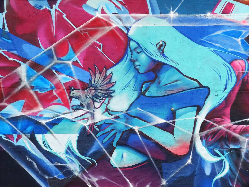 Meeting of Styles in Wiesbaden 2022 - Truth is li light - Mural von Frost, Saek, Skem und Zomb