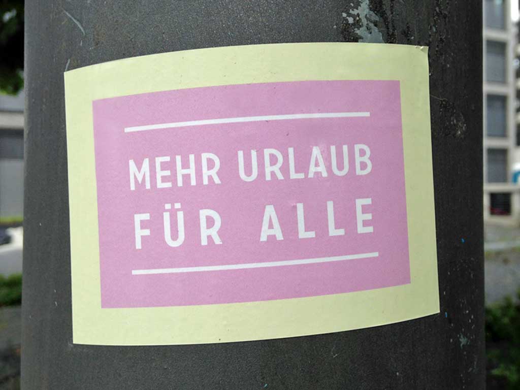Mehr Urlaub für alle