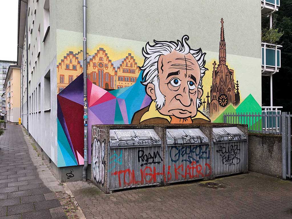 Mural Art mit Goethe in Frankfurt am Main