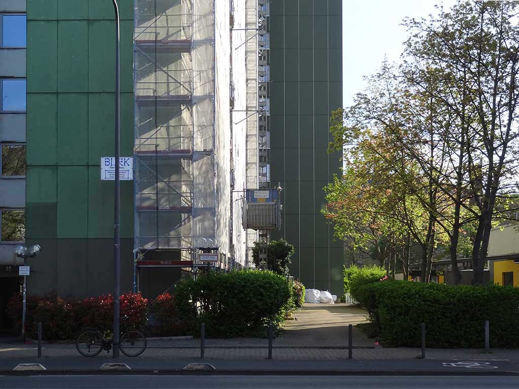 Neues Grün für das Wohnhochhaus im Frankfurter Nordend