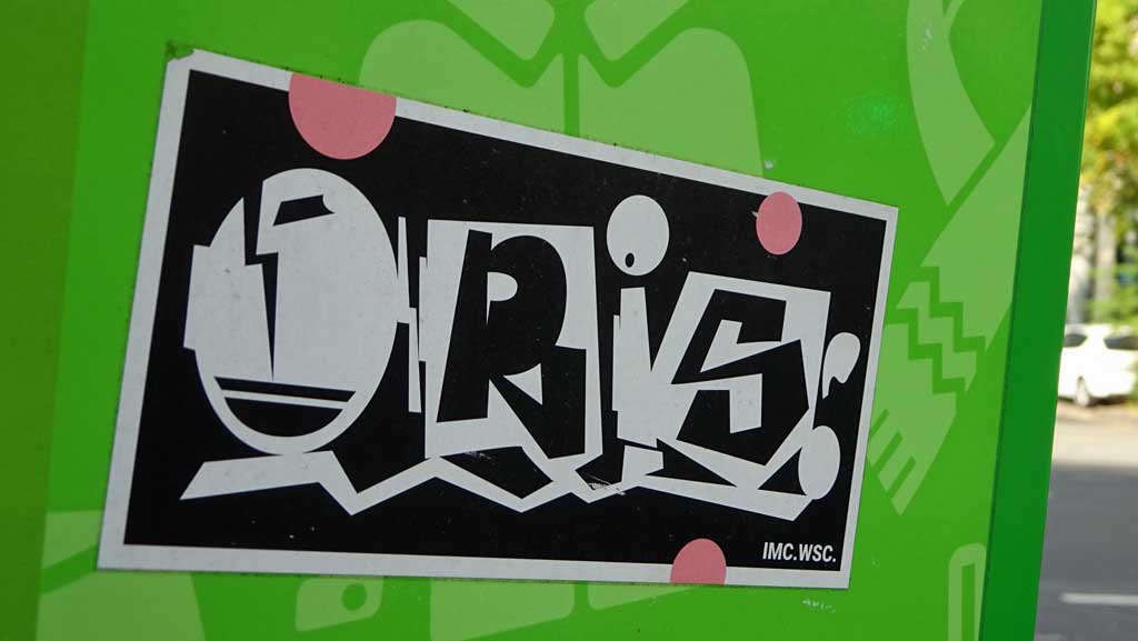 Aufkleber mit Oris-Stylewriting