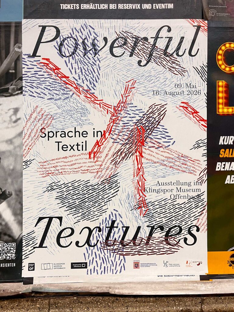 Plakat-Design/Plakatgestaltungen in Frankfurt: Klingspor Museum – Powerful Textures