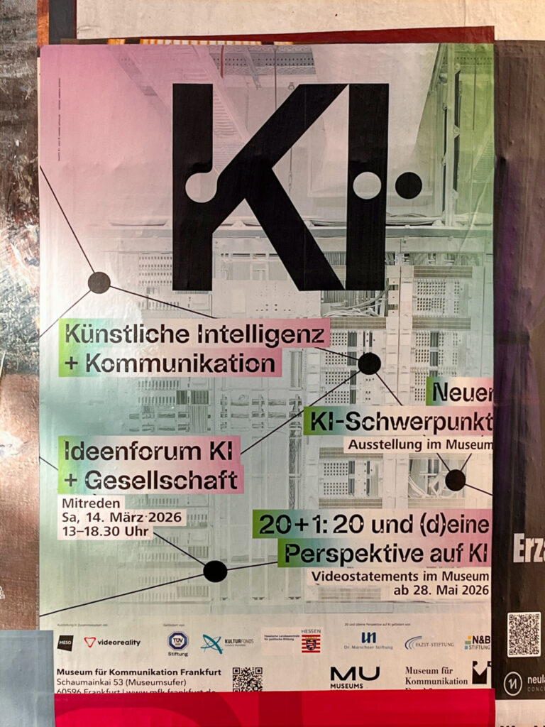 Plakat-Design/Plakatgestaltungen in Frankfurt: Museum für Kommunikation – KI