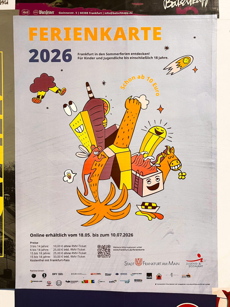 Plakat-Design/Plakatgestaltungen in Frankfurt: Ferienkarte 2026