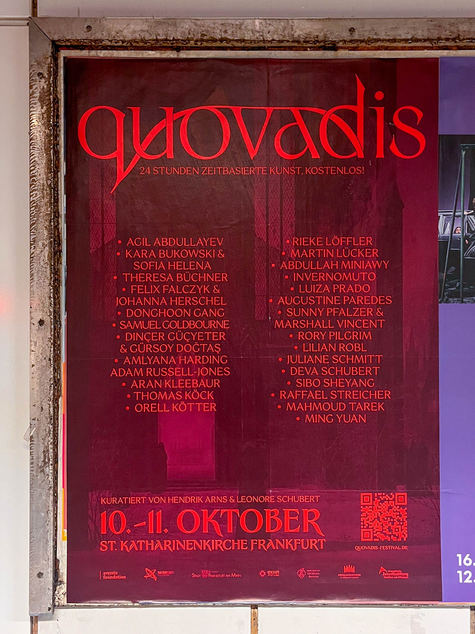 Plakatdesign Frankfurt: St, Katharinenkirche – Quo Vadis