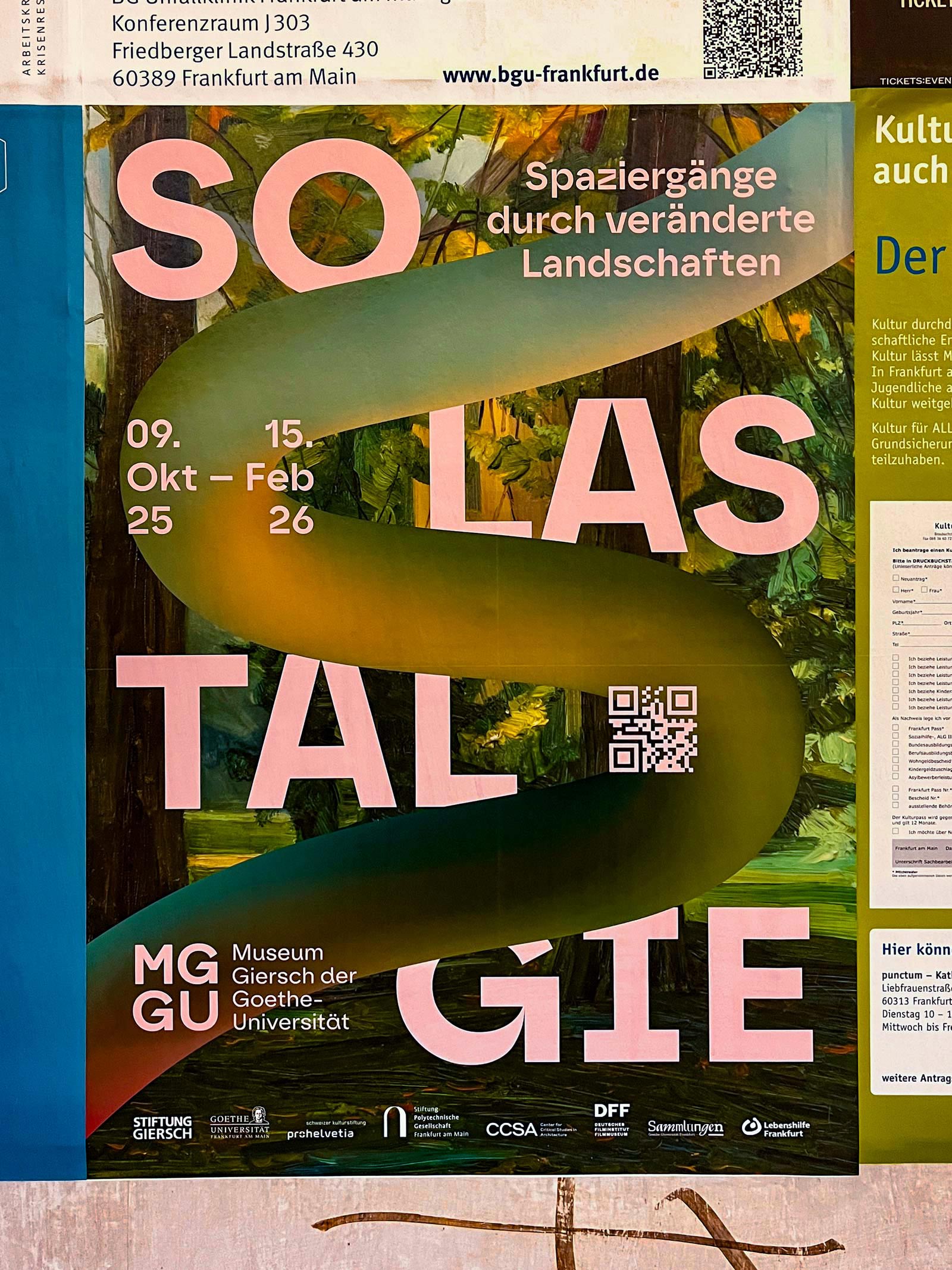 Plakatdesign Frankfurt: Silly Berlin für Museum Giersch der Goethe Universität – Solastalgie