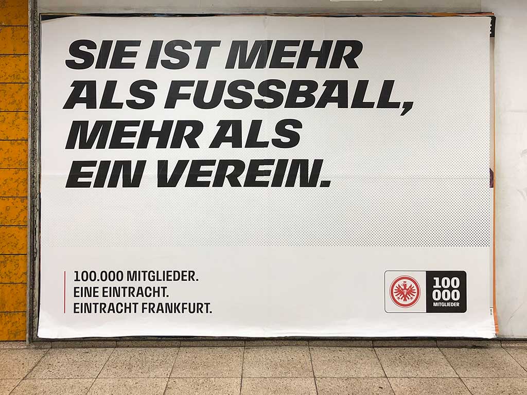 Plakatdesign in Frankfurt - Eintracht Frankfurt