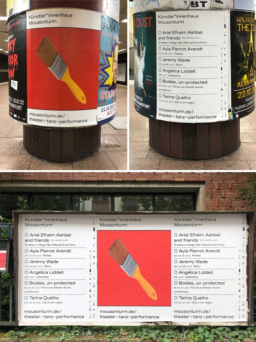 Plakatdesign in Frankfurt - Mousonturm