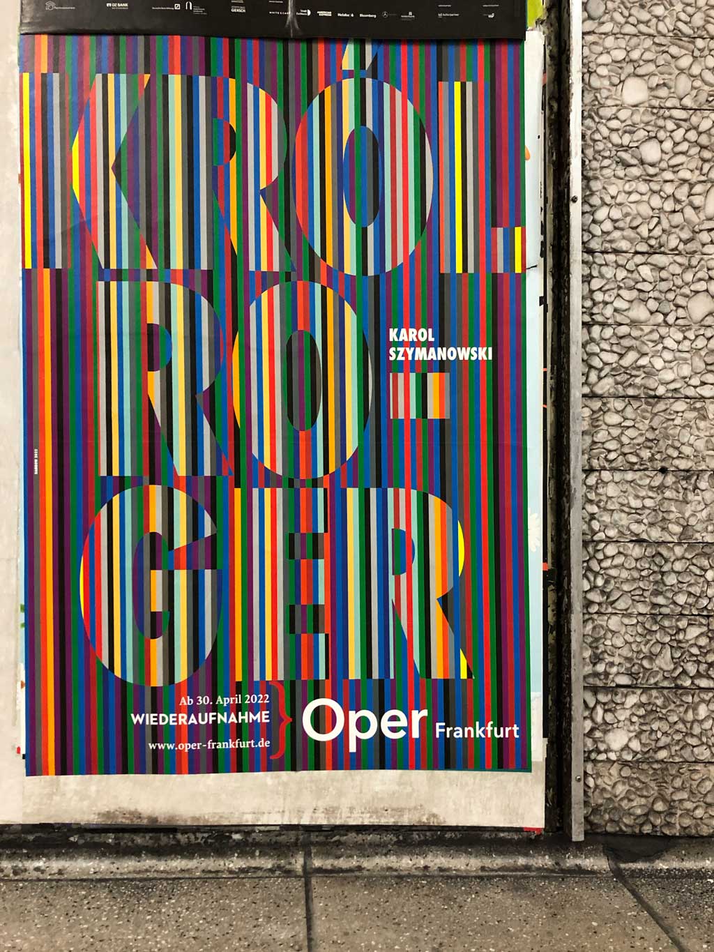 Plakatdesign in Frankfurt - Oper Frankfurt - Król - Roger