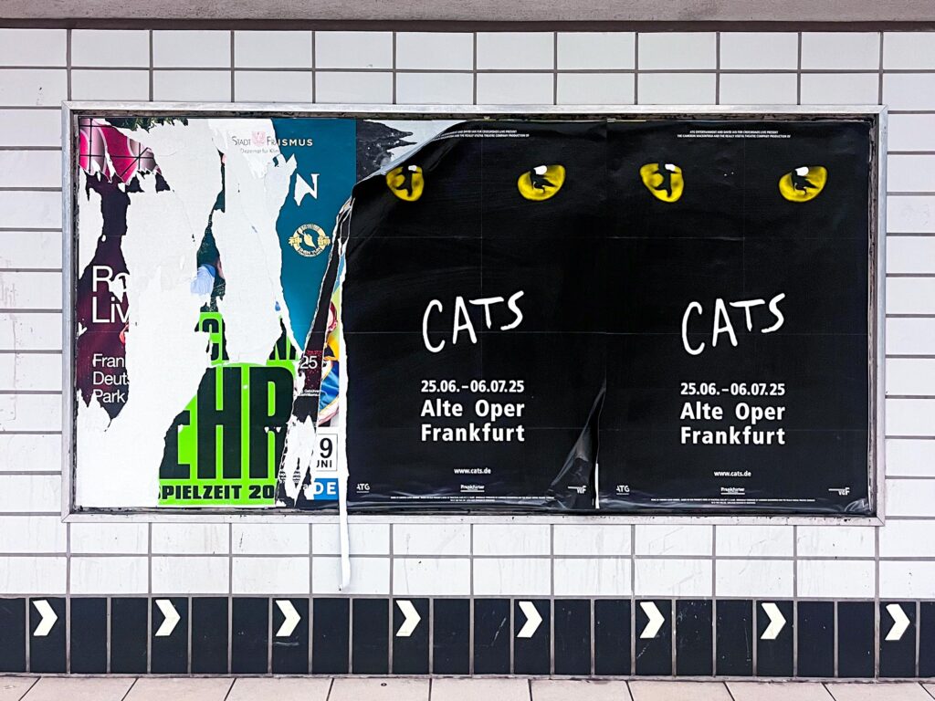 Plakatdesign in Frankfurt: Alte Oper – Cats