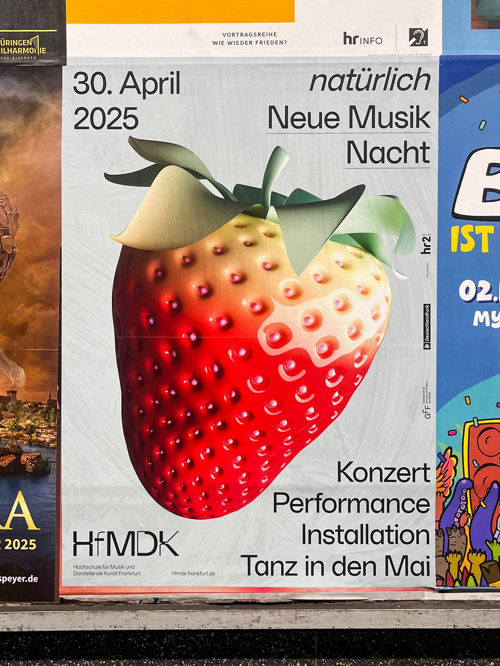 Plakat-Design Frankfurt: HfMDK – Neue Musik Nacht