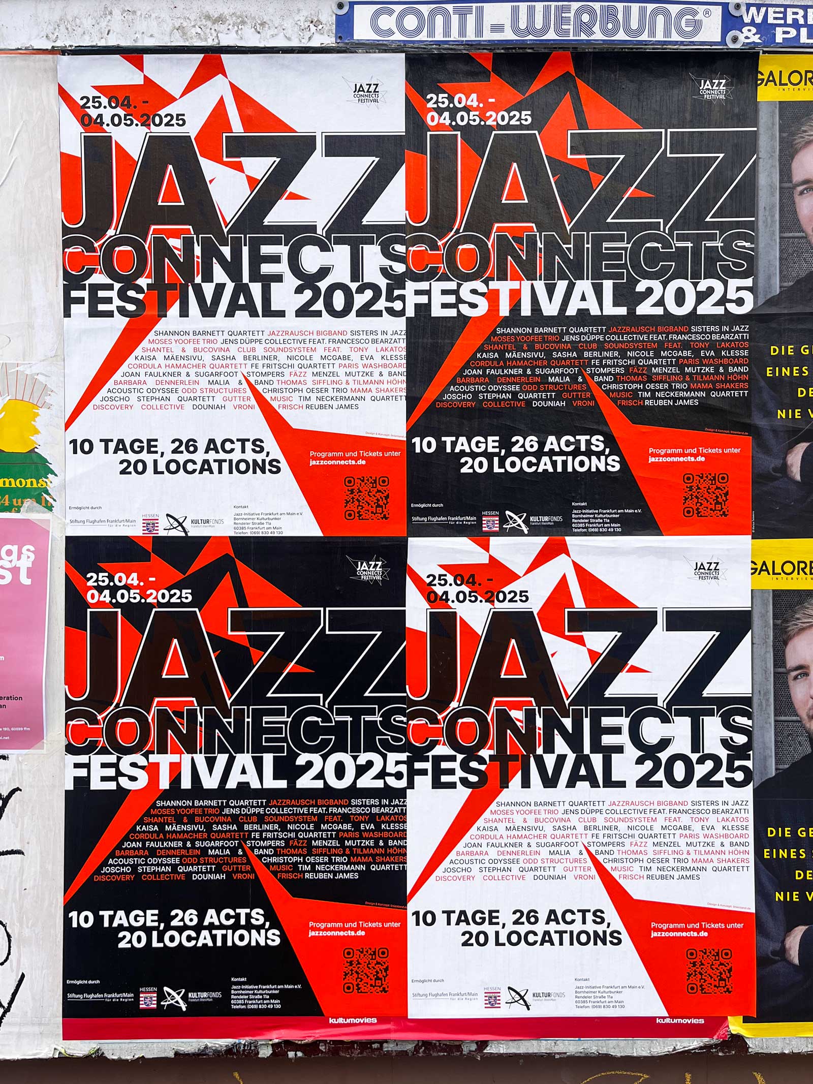Plakat-Design Frankfurt: Jazz Connection Festival 2025