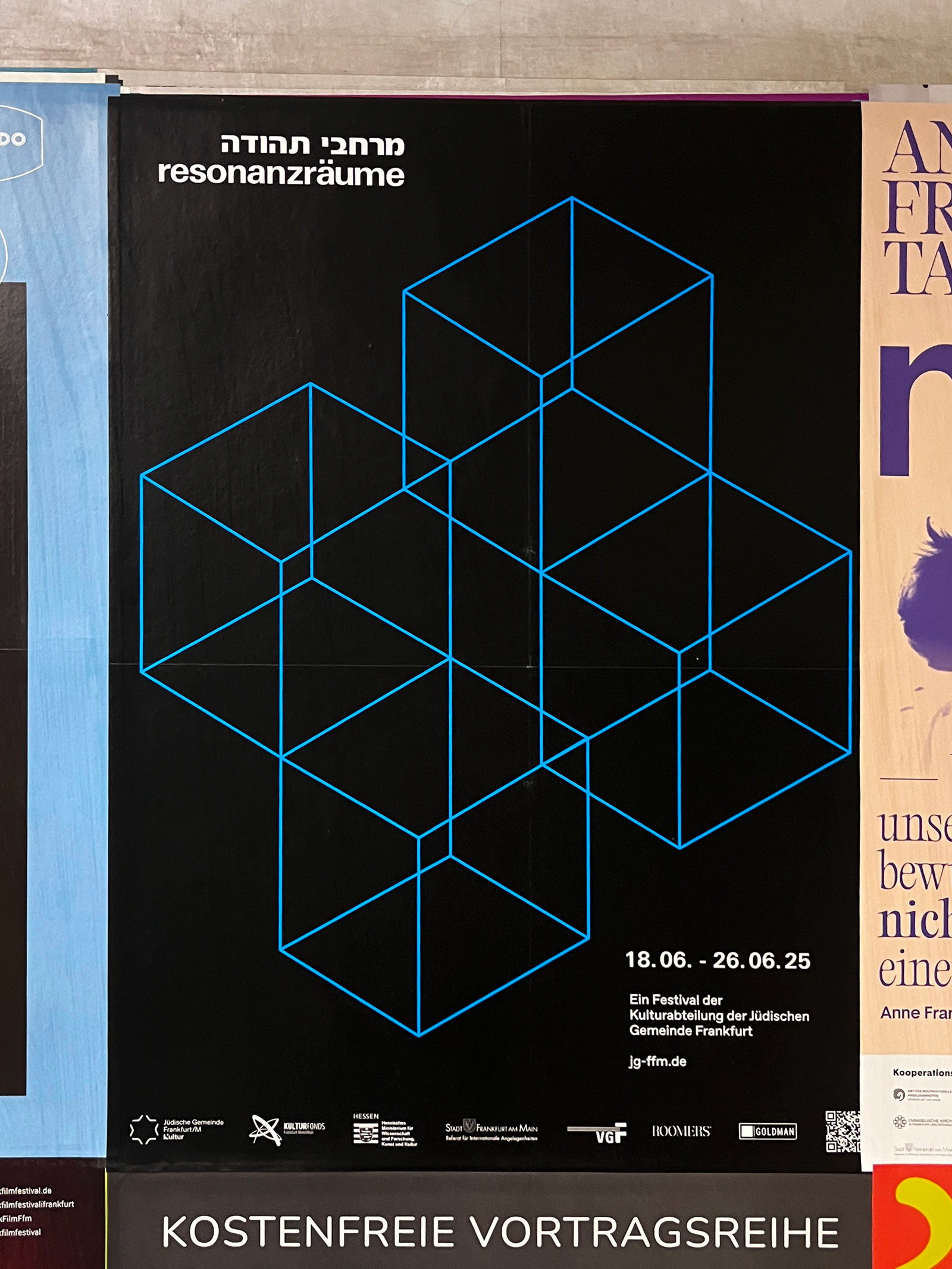 Plakat-Design Frankfurt: Jüdische Gemeinde – Resonanzräume