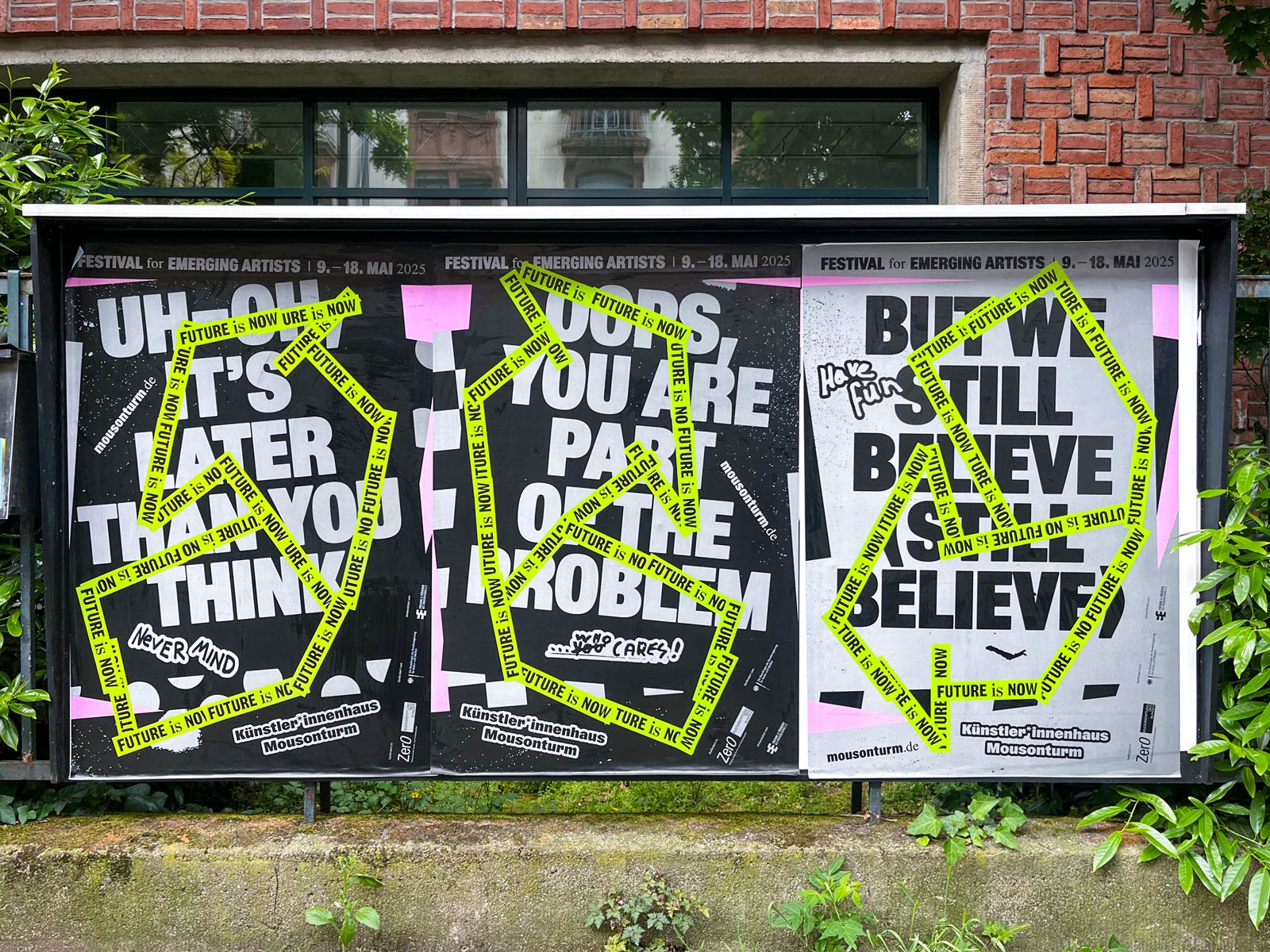 Plakat-Design Frankfurt: Mousonturm – Festival fpr Emerging Artists