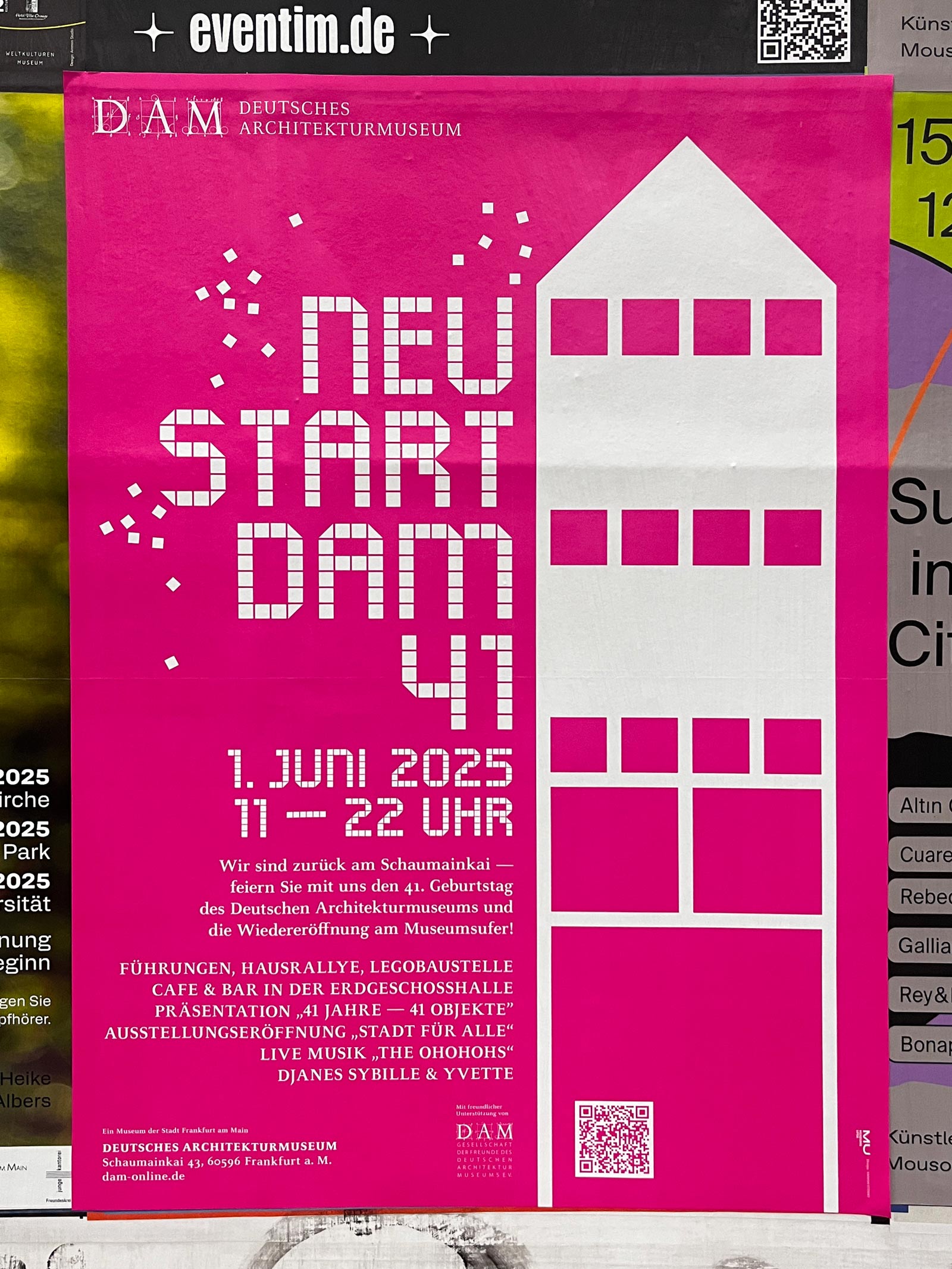Plakat-Design Frankfurt: Deutsches architekturmuseum – Neustart DAM 41
