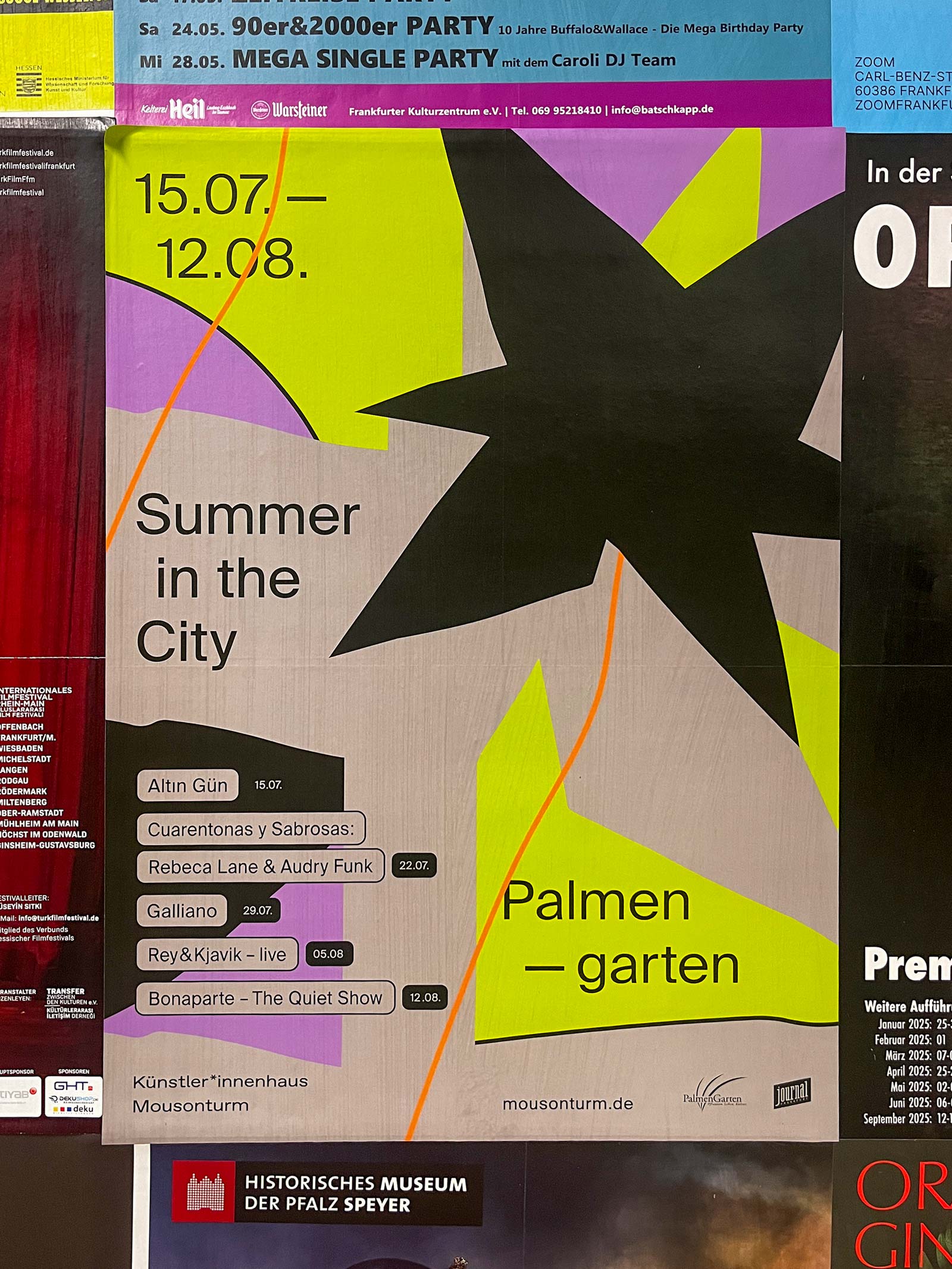 Plakat-Design Frankfurt: Palmengarten – Summer In The City 2025