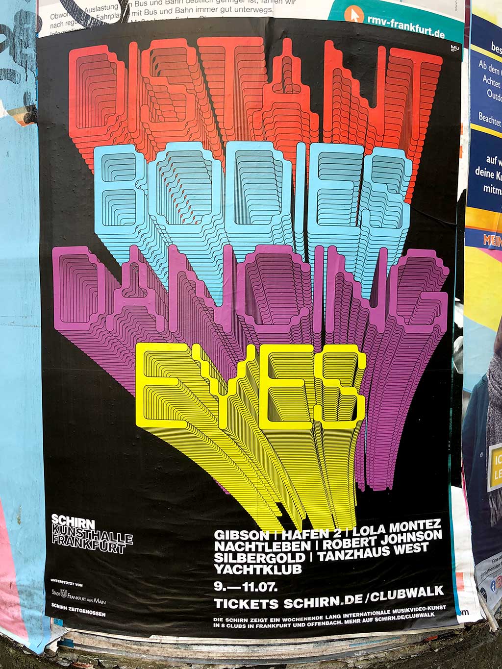 Plakatdesign in Frankfurt - Schirn Kunsthalle | Distant Bodies Dancing Eyes