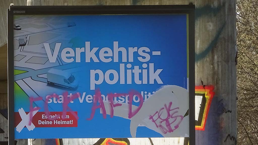 Plakate zur Kommunalwahl in Frankfurt am Main 2021