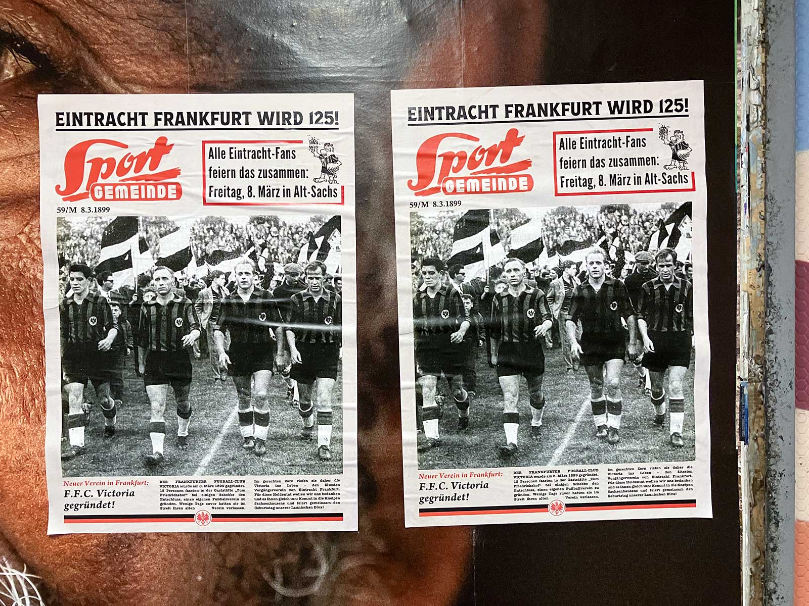 Plakate Eintracht Frankfurt wird 125