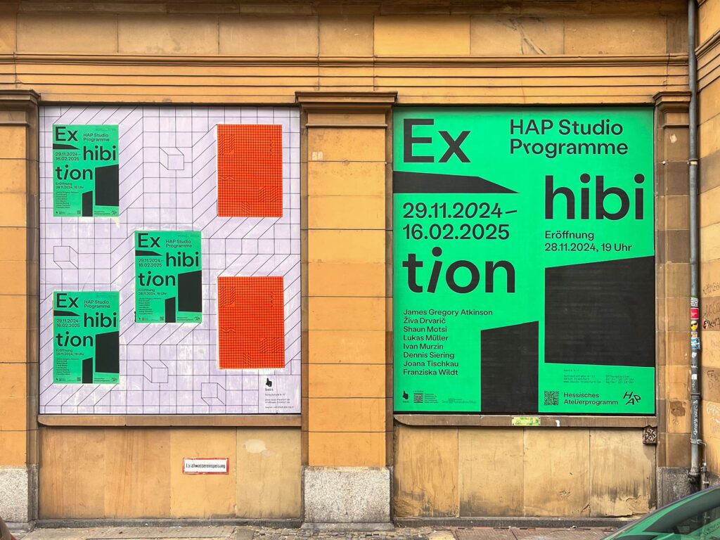 Plakate in Frankfurt: Basis - HAP Studio Programme Exhibition