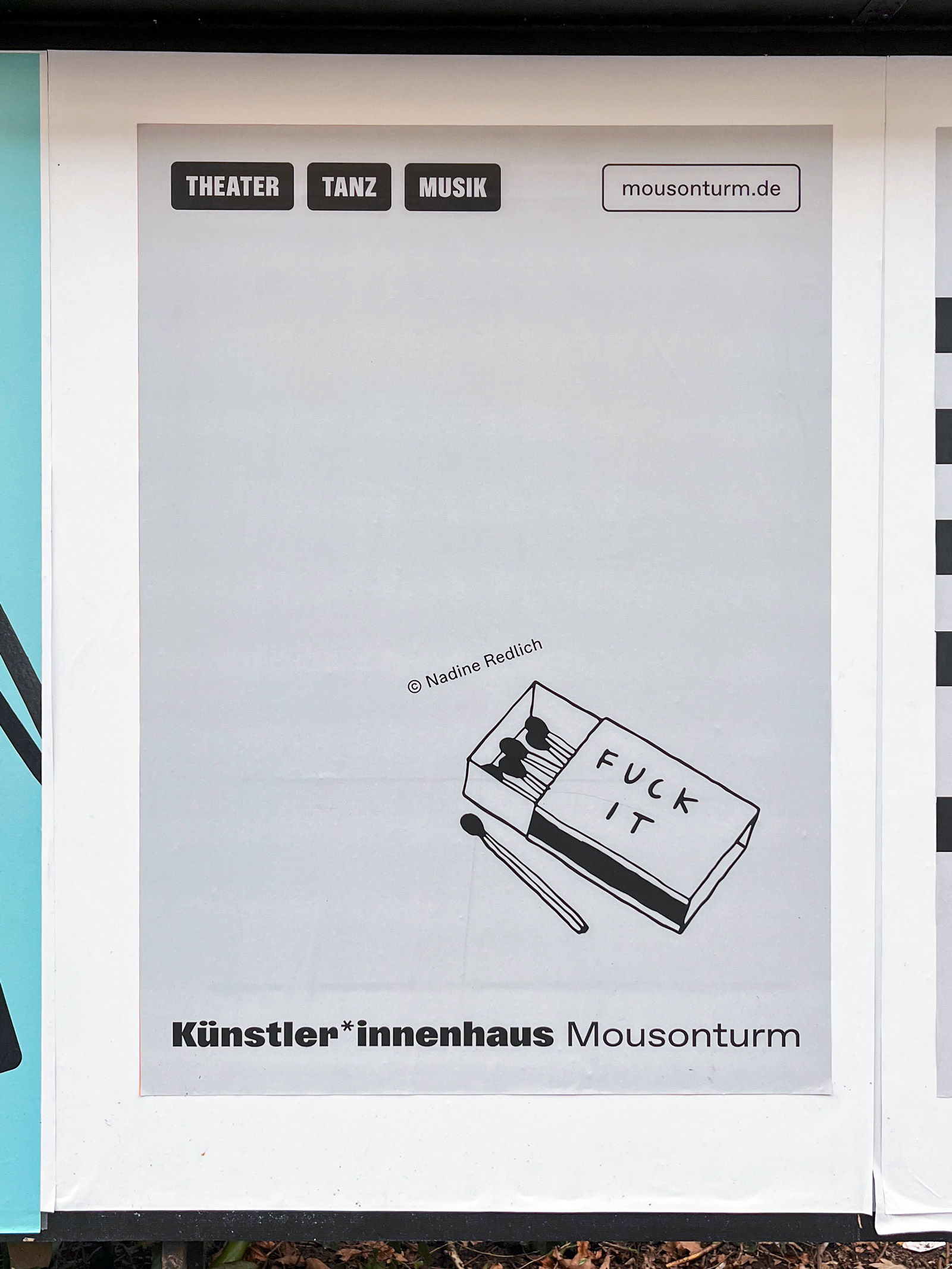 Plakate in Frankfurt: Künstler*innenhaus Mousonturm - Nadine Redlich