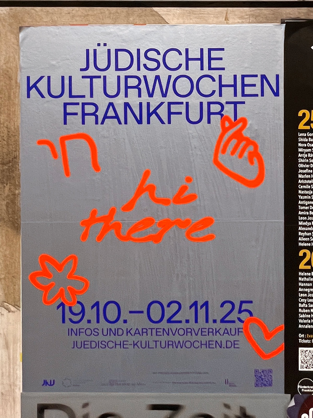 Plakatgestaltung Frankfurt: Jüdische Kulturwochen 2025