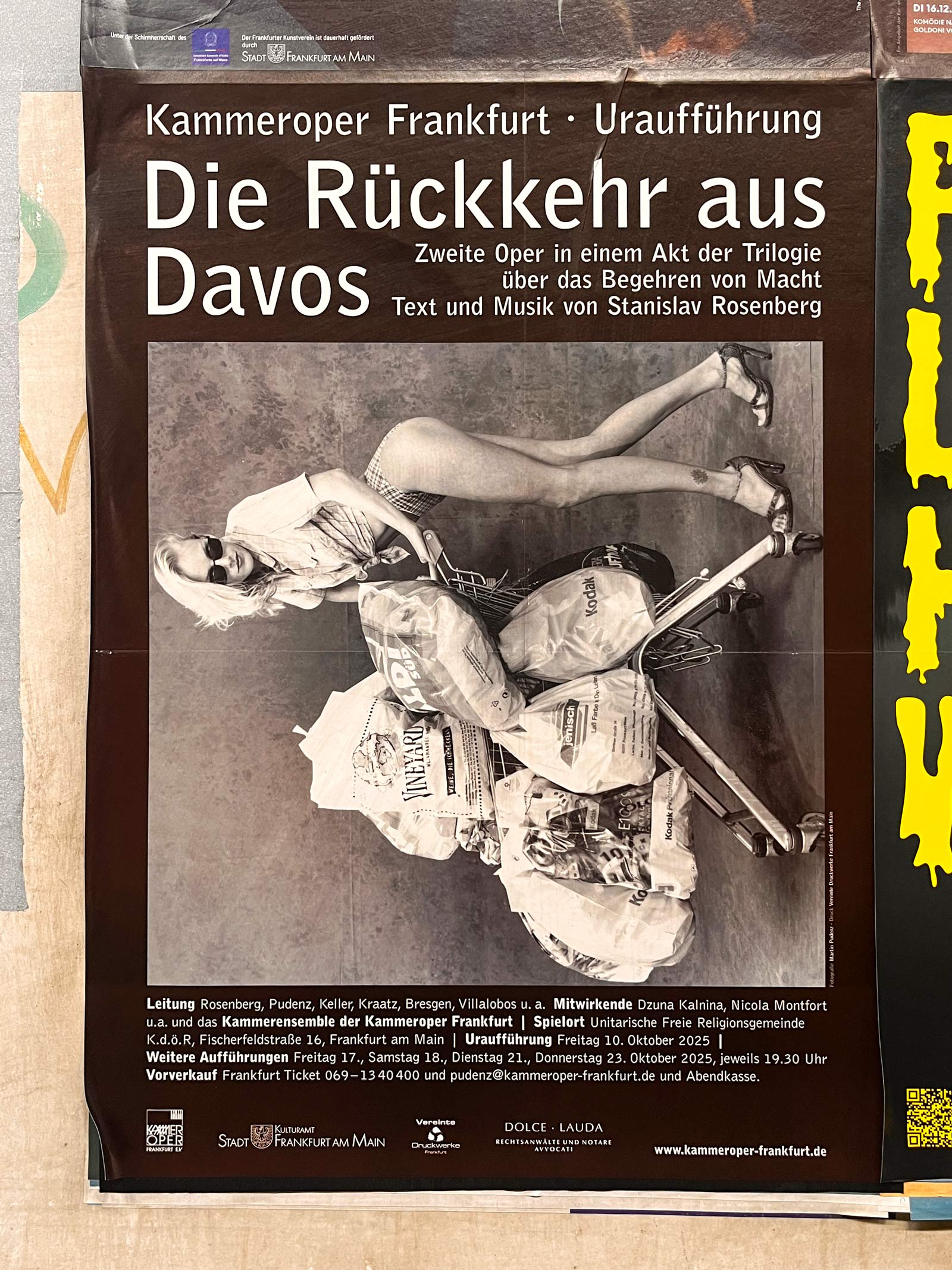 Plakatgestaltung Frankfurt: Kammeroper Frankfurt – Die Rückkehr aus Davor