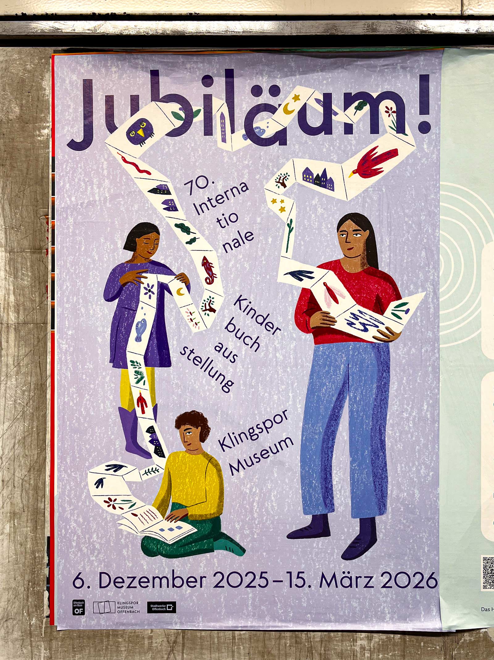 Plakatgestaltung Frankfurt: Turbo Type für das Klingspor Museum Offenbach – Kinderbuchausstellung 2025