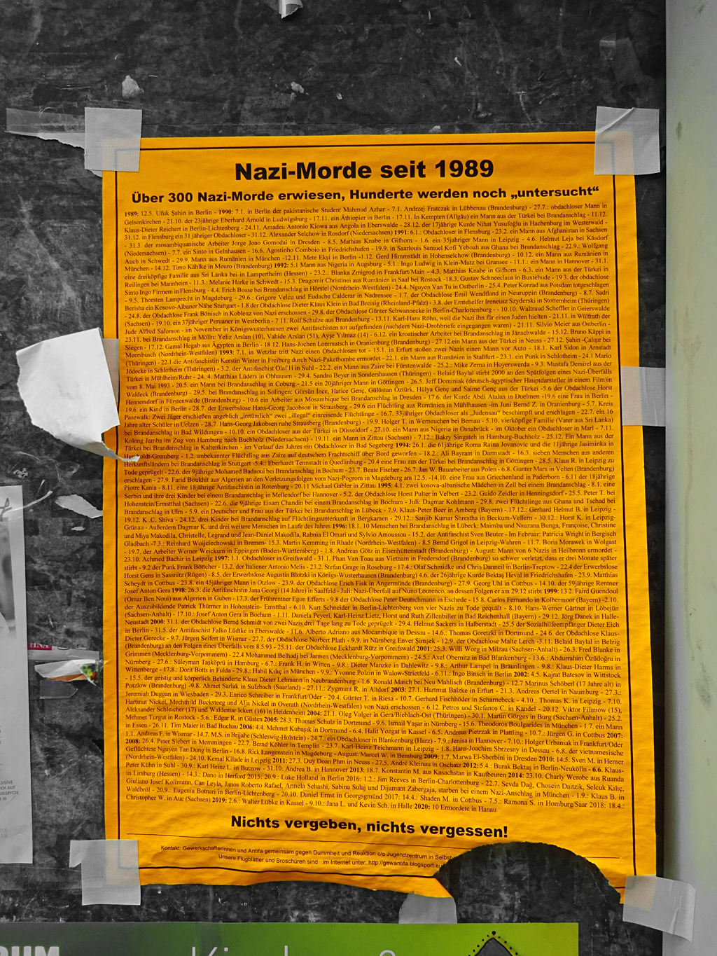 Nazi-Morde seit 1989