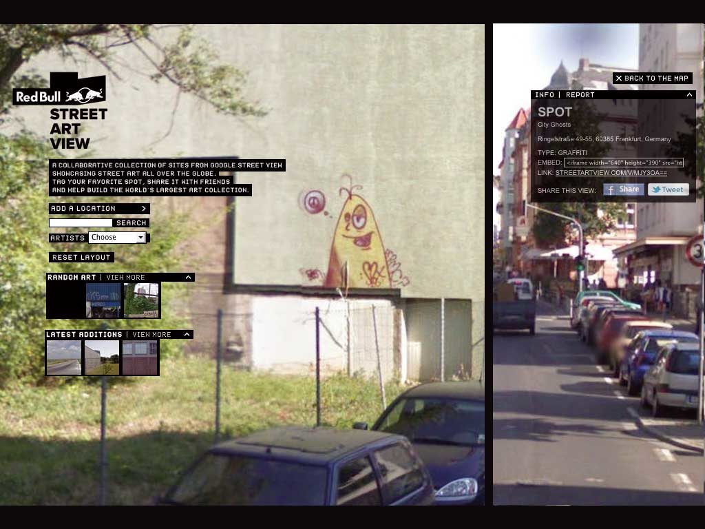Red Bull „Street Art View“ Maps