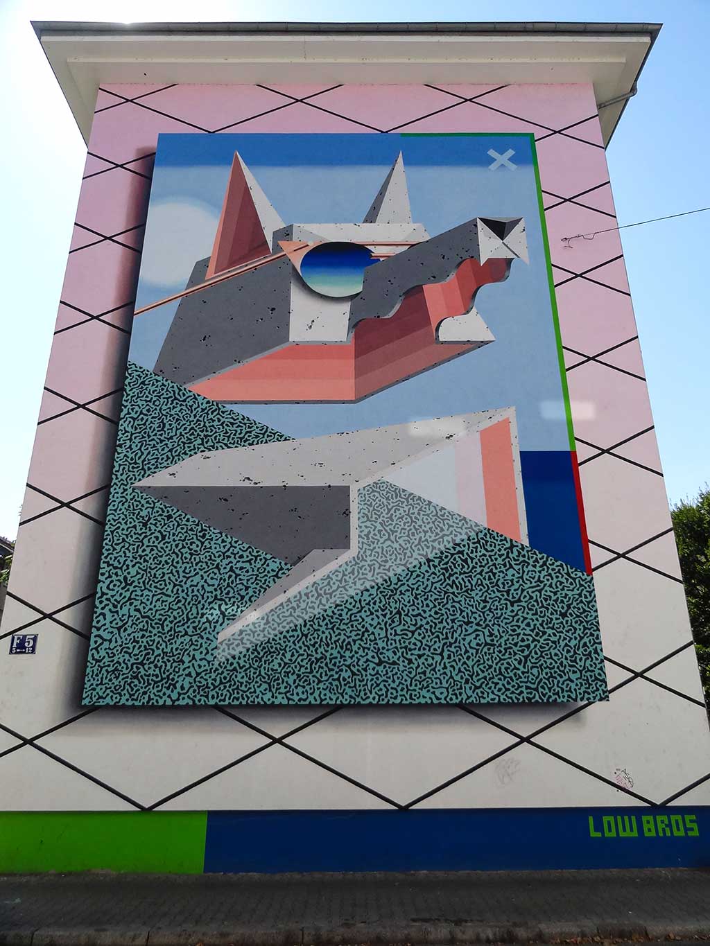 Mural Art in Mannheim: „New Wave“ von Low Bros