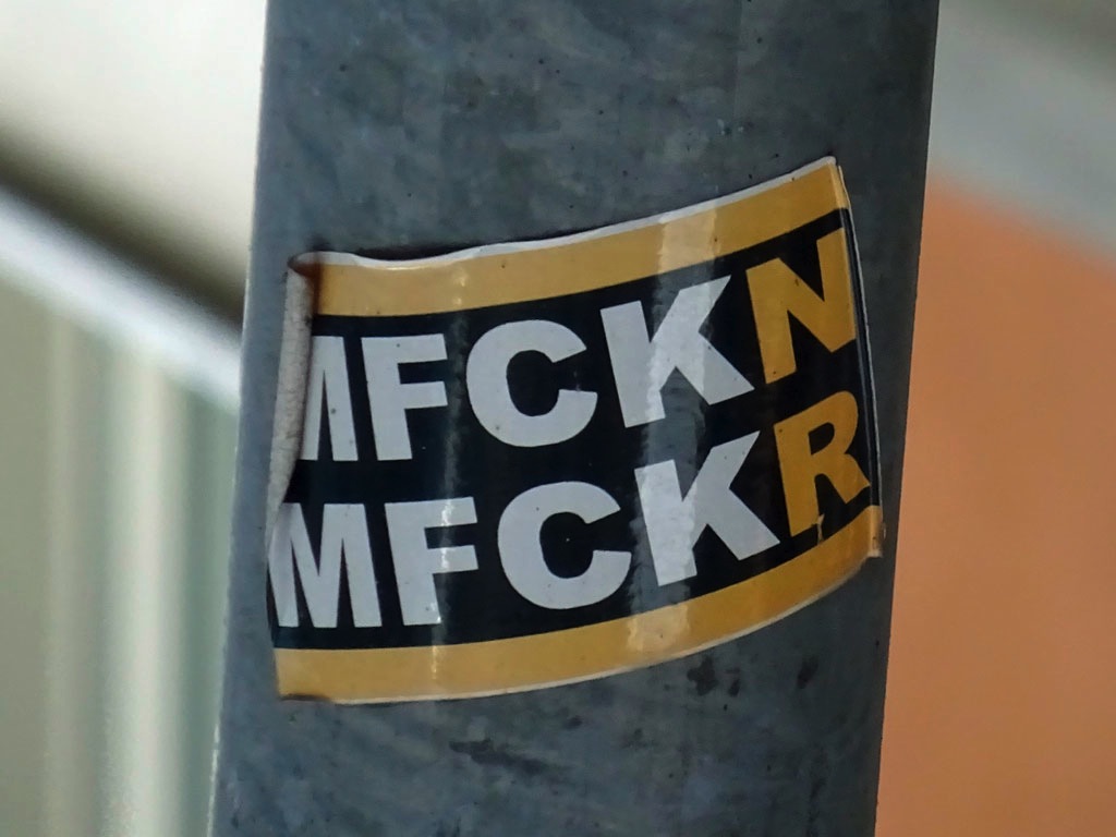 Aufkleber im RUN DMC Design - MFCKN MFCKR