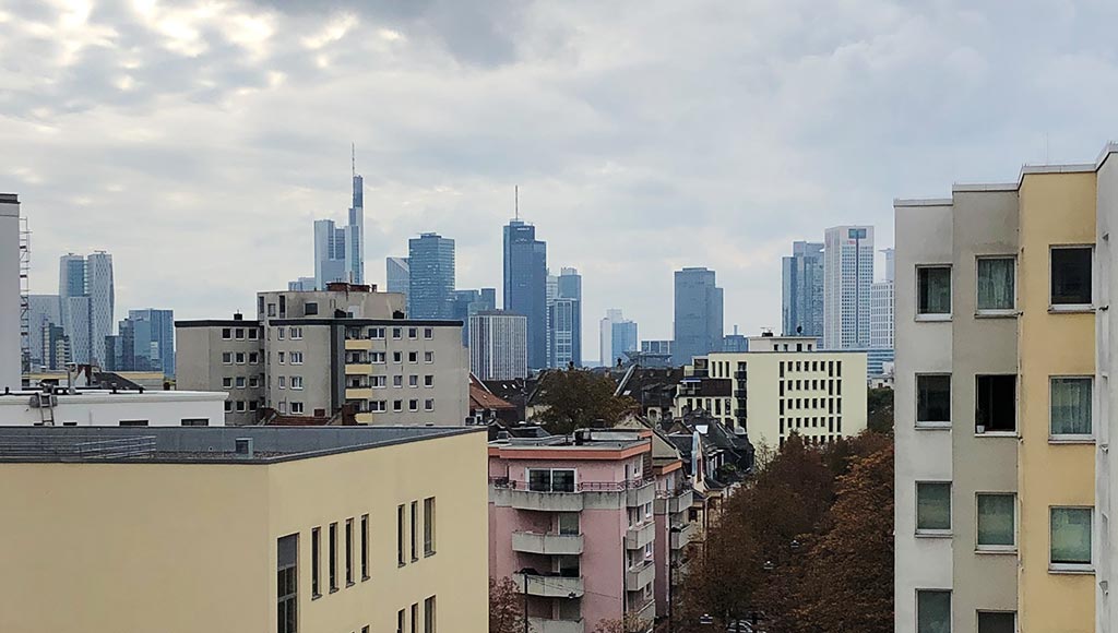 Skylineblick in Frankfurt