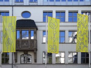 Solidarity with Ukraine - Flaggendesign von Verena Mack für die HfG Offenbach