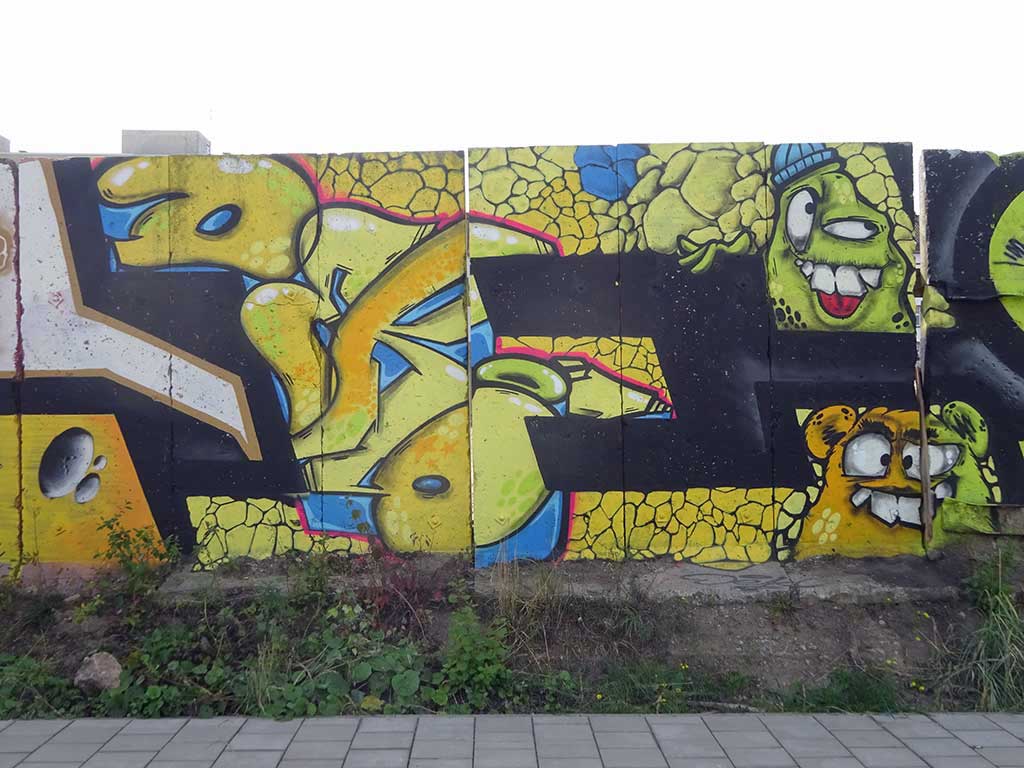 Sous les paves la plage - Graffiti im Hafen Offenbach