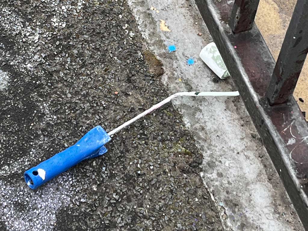 Sprühdosenmüll am Ratswegkreisel