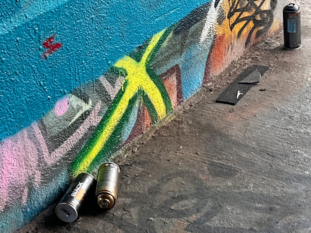 Sprühdosenmüll am Ratswegkreisel